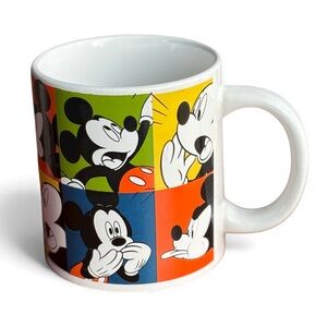 Disney Mickey Mouse Multicolor Mug 20 oz. Color Beat Vintage